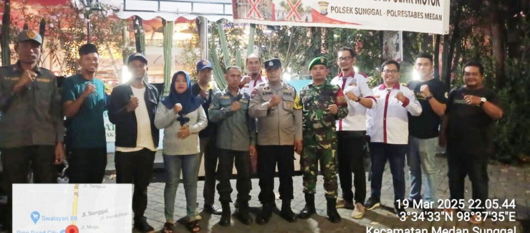 DPC LPM Bersama LPM Kelurahan Se-Kecamatan Medan Sunggal Ikut Serta Kegiatan Penanggulangan Tawuran dan Genk Motor