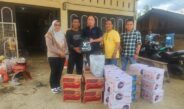 Pimred Waspada.id dan Biro Binjai-Langkat Bersatu Salurkan Bantuan Korban Banjir