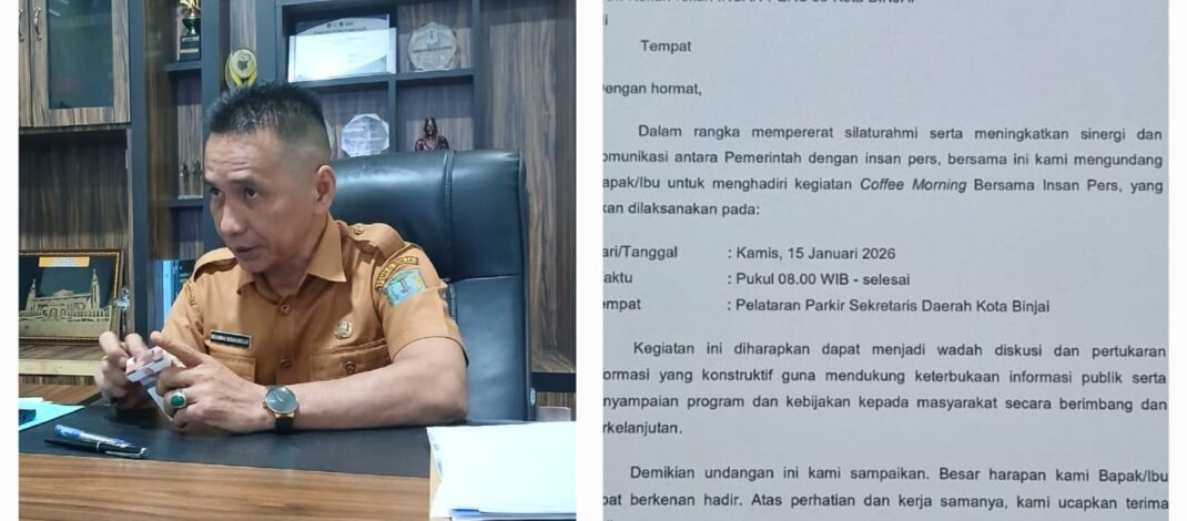 Besok,Kominfo Binjai Gelar Coffee Morning Bersama Wartawan Kota Binjai