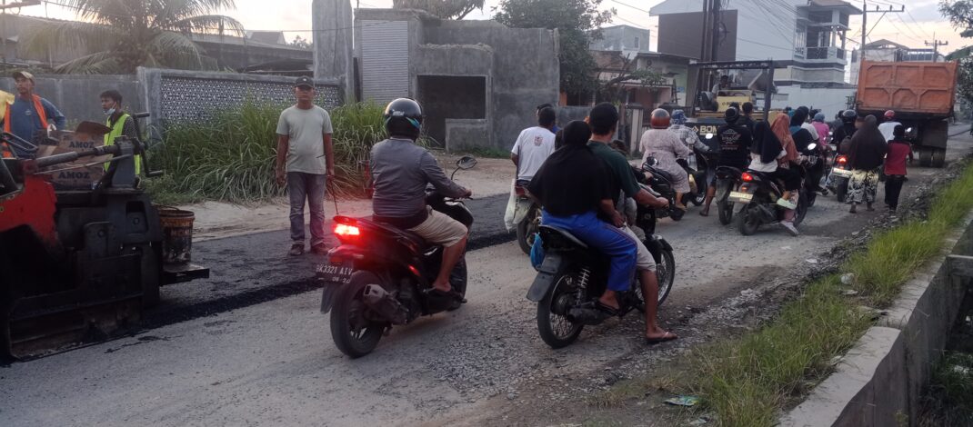 Warga Ucapkan Terimakasih Ke Bupati, Jalan Rusak Tanjung Balai Sudah di Aspal
